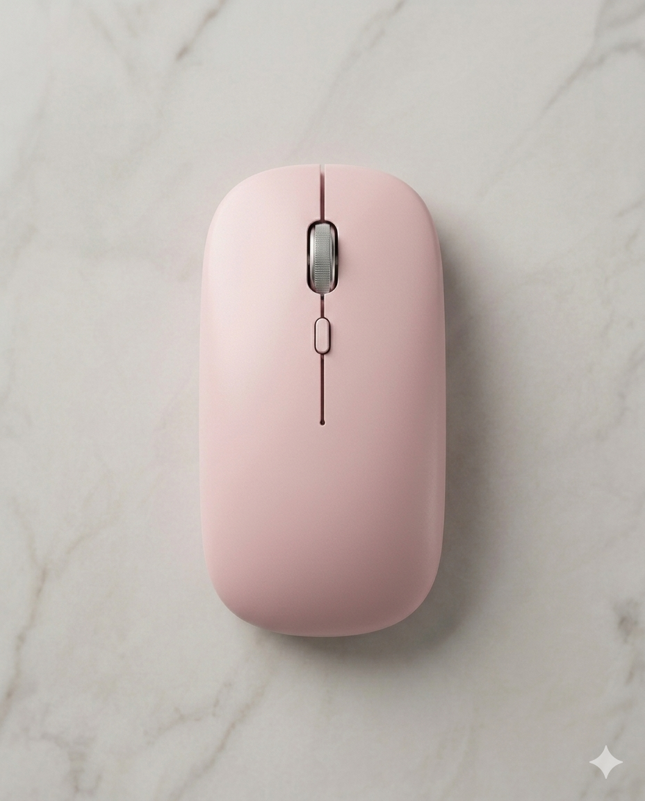 KIT TECLADO + MOUSE INALAMBRICO ROSA